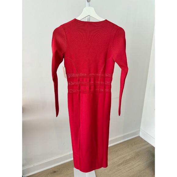 NWT Good American The Low Down Ruby Knit Dress - Picture 4 of 9